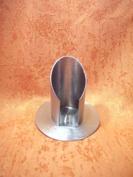 Kommunion Kerzenhalter Silber matt offen 35 mm      6112